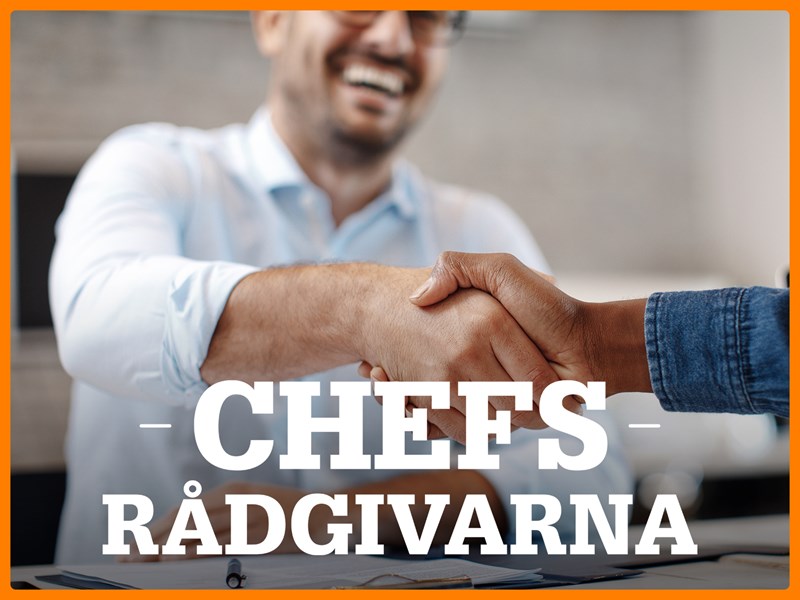 Handslag och text: Chefsrådgivarna.